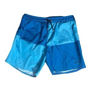 Boohoo Man Size M Blue Swimming Fishing Trunks Short